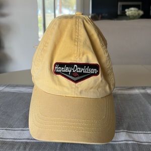 Vintage Harley Davidson hat baby yellow